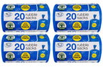Tidyz Extra Thick Blue Rubble Sacks Builders Rubbish Waste Heavy Duty Strong Bags High Strength - Roll 10