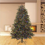 Premier 2000 LED Multi Action Christmas Treebrights with Timer – Indoor & Outdoor String Lights – Available in White, Multi, Red, Vintage Gold, Red/White/Blue & Warm White on Green Cable