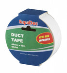 SupaDec 48mm x 50m Duct Tape Black, Silver, White