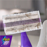 Flash Powermop Refill Pads Pack of 8 Power Mop Absorb & Lock Multi Surface Absorbent Refills Easy to Rinse and Reuse