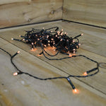 Premier 100 LED Timelights Battery Operated 10m Multi-Action String Christmas Tree Lights – Available in Multiple Colors & Cables