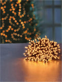 Premier 2000 LED Multi Action Christmas Treebrights with Timer – Indoor & Outdoor String Lights – Available in White, Multi, Red, Vintage Gold, Red/White/Blue & Warm White on Green Cable