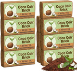 Coco Coir Brick 10L – Natural Compressed Coconut Coir Compost Block for Plants, Seed Starting & Potting Mix, Expands with Water, Pack of 1, 3, 5, 10