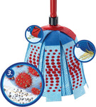 Vileda "SuperMocio" 3 Action Compact Mop with Extra Refill, Plastic, Red/Blue, 12 x 11 x 48 cm