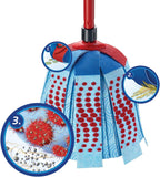 Vileda "SuperMocio" 3 Action Compact Mop with Extra Refill, Plastic, Red/Blue, 12 x 11 x 48 cm