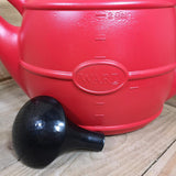 Ward Garden Watering Can With Rose Indoor Outdoor Plants Easy Fill Plastic 10L Red & Green