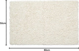 Croydex Cream / White Cotton Bathroom Mat Bathroom Water Absorbent Non-Slip Mat Door Mat Foot Mat