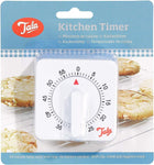 TALA Kitchen Timer, White, Regular  1 Hour/60 Minutes Count Down Alarm Reminder Square Kitchen Timer, Wind Up Mechanical Timer, Adjustable Egg Timers for Cooking Timing, Baking Boiling,Home,White