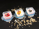 Addis Clip Tight Food Storage Containers 300ml Pack of 3 | Airtight BPA-Free Plastic Boxes with Secure Locking Lid Clips | Clear Kitchen Storage