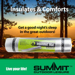 Foil Backed Insulated Mat - Summit Outdoor Leisure, Camping, Hiking, Thermal Mat, Festivals, Outdoor Leisure, Thick, Padded, Survival Equipment 180 x 50 x 0.5cm