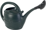 Ward 5L Watering Can Smooth Flow Ergonomic Handle with Rose Head Dark Green Water for Gardening