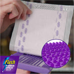 Flash Powermop Refill Pads Pack of 8 Power Mop Absorb & Lock Multi Surface Absorbent Refills Easy to Rinse and Reuse