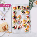SupaHome Cooling Tray Rack 18" Stainless Steel Wire Grill Rack for Oven Roasting Baking Cooking Grilling, Fit Large Baking Tray
