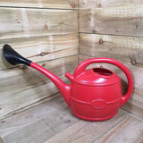 Ward Garden Watering Can With Rose Indoor Outdoor Plants Easy Fill Plastic 10L Red & Green