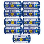 Tidyz Extra Thick Blue Rubble Sacks Builders Rubbish Waste Heavy Duty Strong Bags High Strength - Roll 10