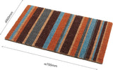 Addis Door Mat Coir Pile with Multi Colour Stripe Design 70 x 40cm