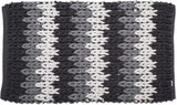 Croydex Grey and White Super Soft Patterned Bathroom Mat with Slip-Resistant Backing,Grey, Black and White,1 x 50 x 80 cm
