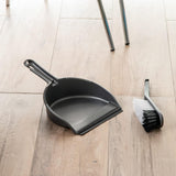 Addis Dustpan And Brush Set Plastic Hand Dust Pan Household Cleaning Metallic