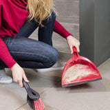 Vileda Dustpan And Stiff Brush Set Plastic Hand Dust Pan Household Cleaning