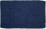 Croydex Aqua Navy Soft Cushioned Bath Mat Door Mat with Slip-Resistant Backing