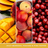 Yankee Candle Scented Fragrance Candles Tumbler | Mango Peach Salsa| Spun Sugar Flurries Home Large Glass Jar 623g Burn Time: up to 150 Hours