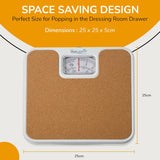 Z Series Bathroom Scales| Luggage Weight Mechanical Scales Cork,White, Silver