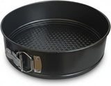 Non Stick Springform Cake Tins 8", 9" & 10" – Round Leakproof Cake Baking Pans with Removable Base, Non-Stick Cheesecake & Cake Mould for Baking