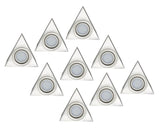 LED Under Cabinet Cupboard Kitchen Triangle Puck Light Kit Warm White 3Pc - 9Pc