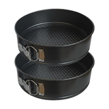 Non Stick Springform Cake Tins 8", 9" & 10" – Round Leakproof Cake Baking Pans with Removable Base, Non-Stick Cheesecake & Cake Mould for Baking