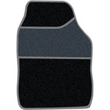 4PCS Universal PVC Backed Velour Car Carpet & Rubber Mat Extreme Set - Non Slip Mats