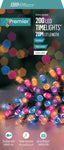Premier Battery Operated 200 Flexbright LEDs Multi-Action String Lights with Timer – Indoor & Outdoor Decorative Fairy Lights (Available in Multiple Colours & Cable Options)