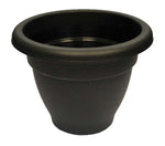 Winchester Round Bell Pot Ebony - Indoor Home Outdoor Garden Round Flower Tree Planter  30cm - 40cm