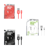 Juice 3m Round Lightning Fast Charger Cable Lead For iPhone 14 13 12 11 X 7 8 Charging Sync Connector Devices, Coral, Black, White