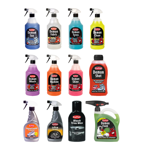 Custom Care Car Solutions: Build Your Bundle with Carplan Cleaning & Detailing Products- Choose from Ice, Engine &Degreaser Cleaner, Machine, Wheels, Trim Wax, Tyre Shine, Shine Spray On Shine, Foam With Snow Foam Gun, Stain Remover &Fabric Cleaner