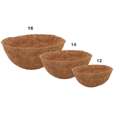 Ambassador Coco Coir Fibre Hanging Basket Liners Replacement Extra Thick Liners Cupped Shaped 12" - 16" Hangable, Organiser