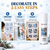 Premier Decorative Snow Spray 150ml - 300ml for Christmas Decorations, Artificial Snow Effect for Christmas Trees, Windows, Wreaths, Festive Displays, New Year Party Decorations and Winter Home Decor