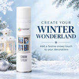 Premier Decorative Snow Spray 150ml - 300ml for Christmas Decorations, Artificial Snow Effect for Christmas Trees, Windows, Wreaths, Festive Displays, New Year Party Decorations and Winter Home Decor