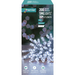 Premier Battery Operated 200 Flexbright LEDs Multi-Action String Lights with Timer – Indoor & Outdoor Decorative Fairy Lights (Available in Multiple Colours & Cable Options)