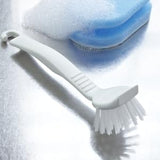 Addis Round Pot Dish Brush Washing Up Multi Clean Kitchen Tool Linen 5x4x21cm