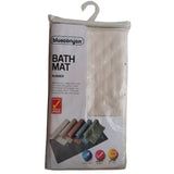 Blue Canyon Rubber Bath Mat 34x74 strong grip non slip adds style and colour to the bath - White, Cream