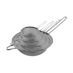 Probus Stainless Steel Classic Sieves 7.5cm - 19cm Tea & Fruit Fine Mesh Strainer For Cooking, Flour Baking Rust Free Cocktail Drinks Strainer, Juice Strainer for Pulps & Seeds