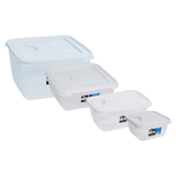 Wham Clear Square Rectangular Food Storage Container Boxes With Lid 2L - 15L
