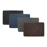 Groundsman Basic Ribbed Indoor Doormat 50 x 80cm Various Colors Blue Anthracite Dark Brown Light Grey