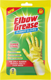 Elbow Grease Rubber Gloves Cotton Lined Extra Strong Non-Slip Size Large & Medium For Washing Up