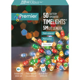 Premier 50 LED Multi Action Battery Operated TIMELIGHTS™ – 10 Colors & Cable Variations