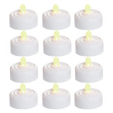 Premier Realistic and Bright White Flickering Flameless LED Tea Light Candles For Halloween, Weddings, Festivals, Decoration, and Christmas etc