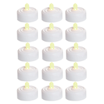 Premier Realistic and Bright White Flickering Flameless LED Tea Light Candles For Halloween, Weddings, Festivals, Decoration, and Christmas etc