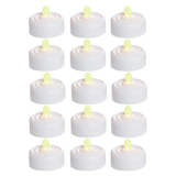 Premier Realistic and Bright White Flickering Flameless LED Tea Light Candles For Halloween, Weddings, Festivals, Decoration, and Christmas etc