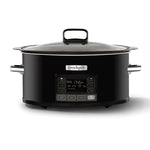 5.6L Crockpot TimeSelect Digital Slow Cooker Removable Stoneware Bowl Black