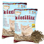 Kittilitt Premium Cat Litter Ultra Absorbent Pine Kitten Wood Pellets 20L - 30L